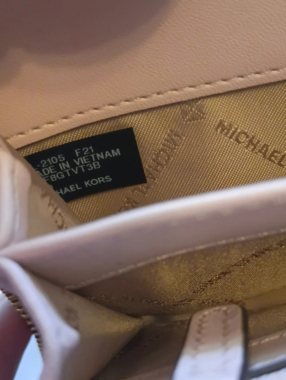 Michael Kors Pink Vanilla Signature Wristlet Wallet